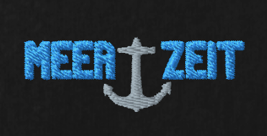 Meerzeit Stick Crop-Hoodie