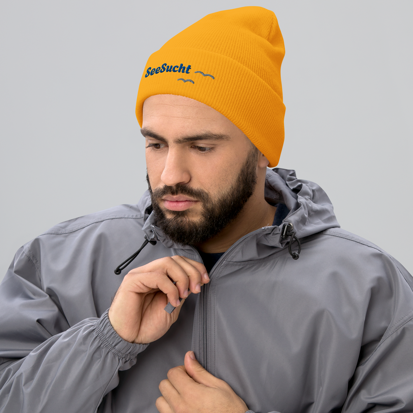 SeeSucht Beanie Gekrämpelt