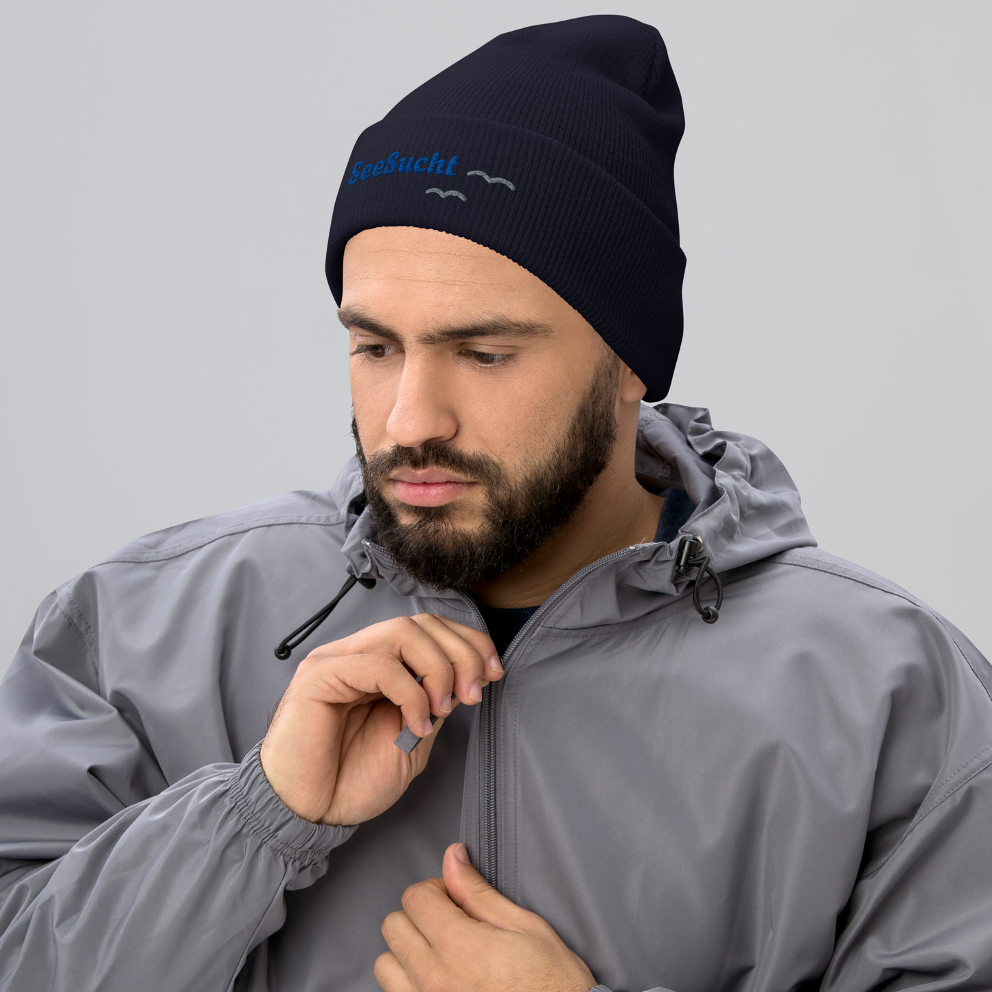 SeeSucht Beanie Gekrämpelt