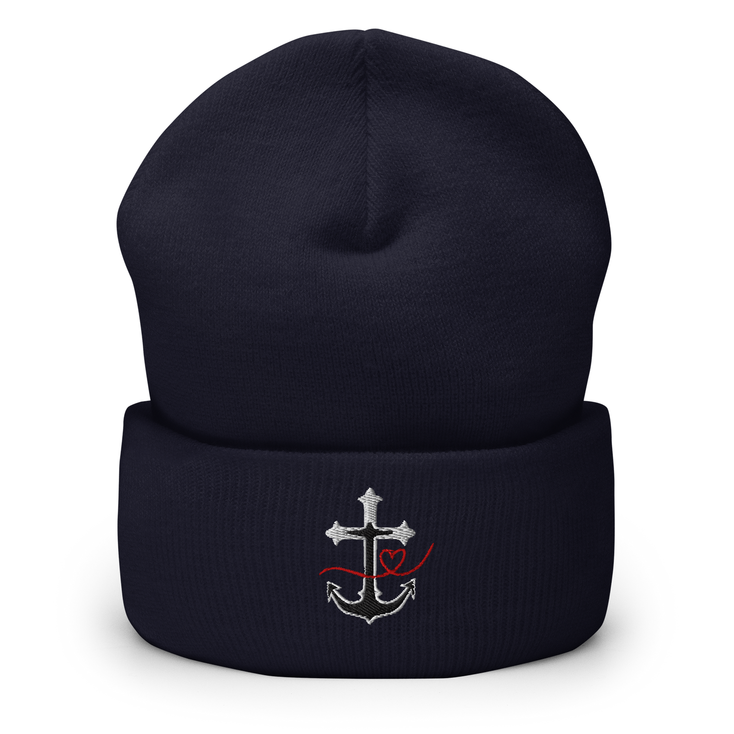 Glaube Liebe Hoffnung Stick Umgeschlagene Beanie