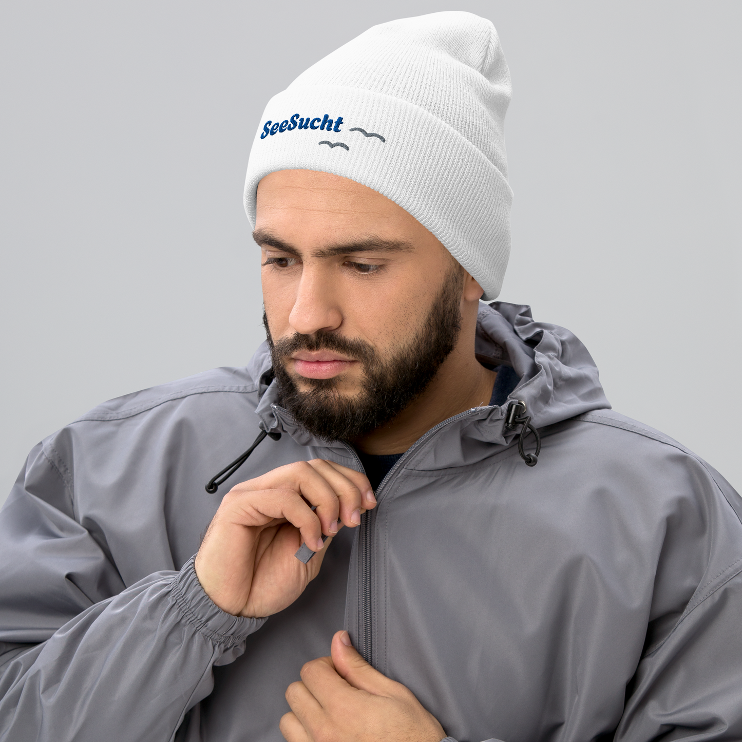 SeeSucht Beanie Gekrämpelt