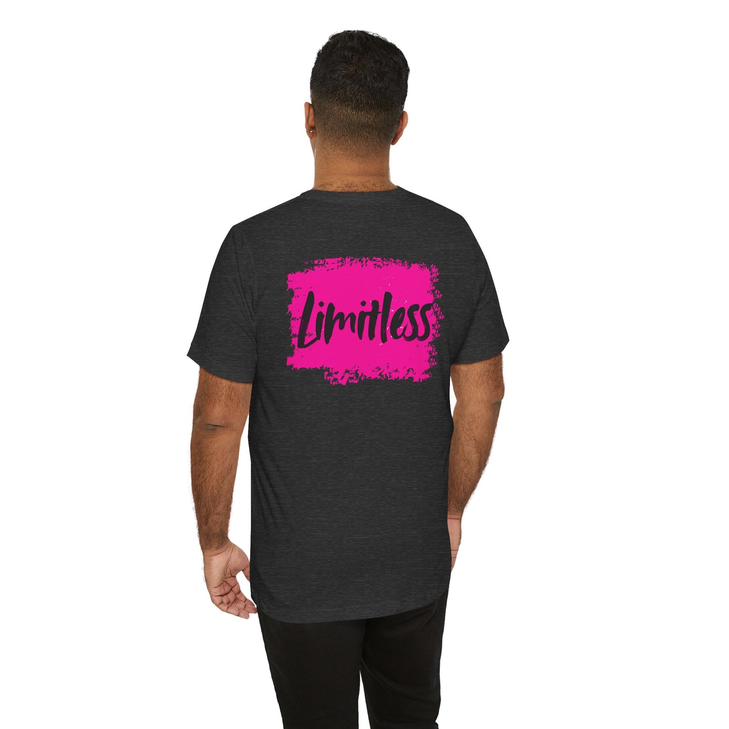 Limitless T-Shirt beidseitig bedruckt Pink