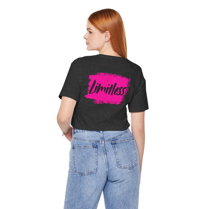 Limitless T-Shirt beidseitig bedruckt Pink