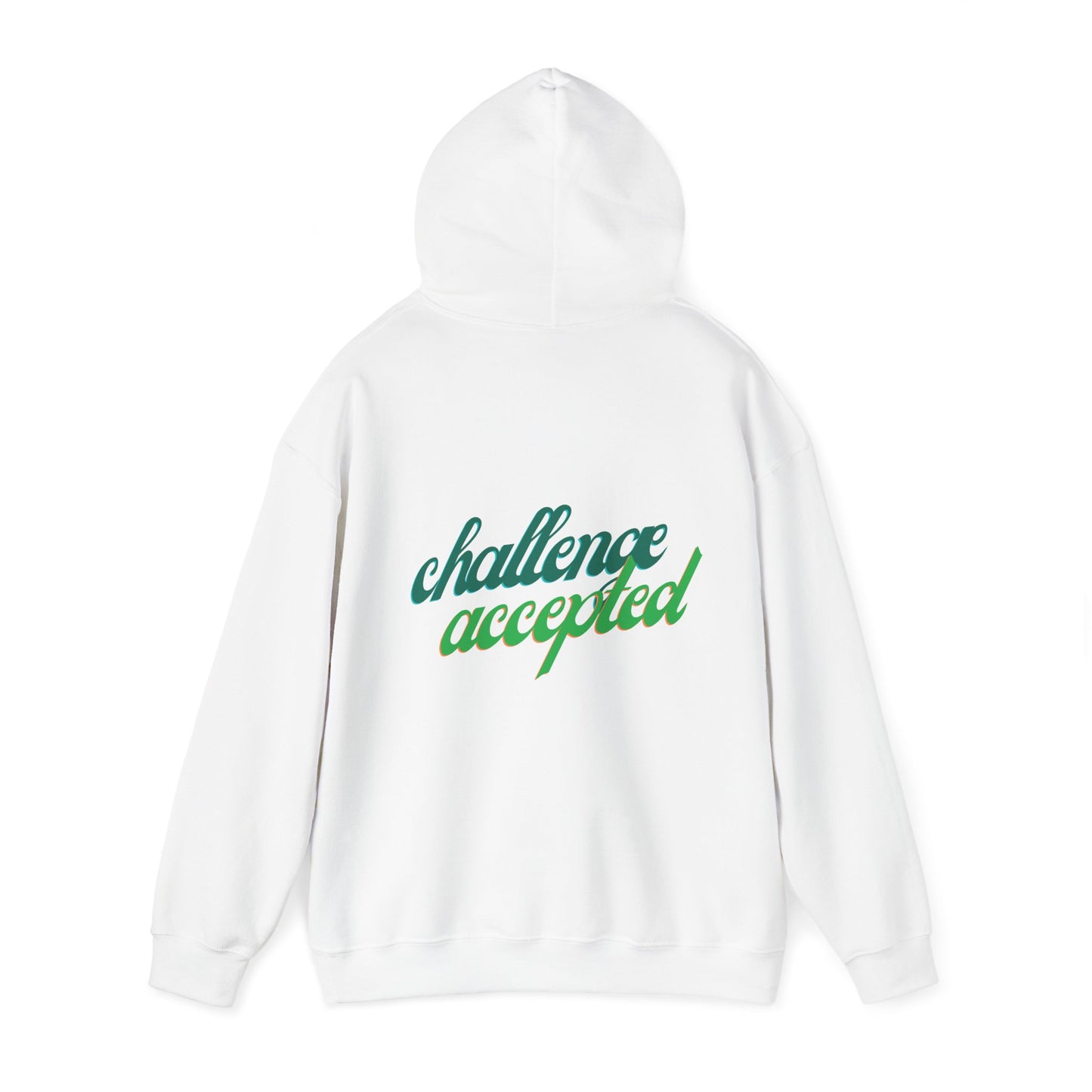challenge accepted Schreibschrift Hoodie