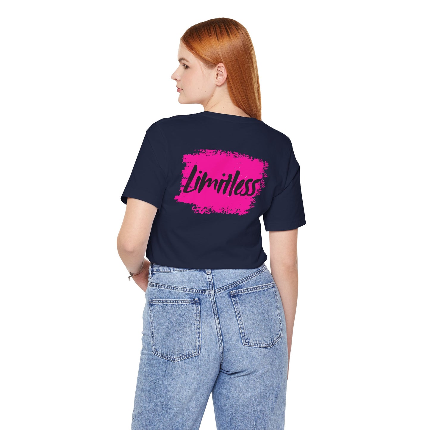 Limitless T-Shirt beidseitig bedruckt Pink