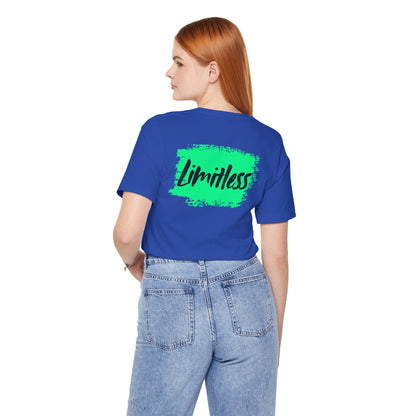 Limitless Baumwoll T-Shirt beidseitig bedruckt Grün