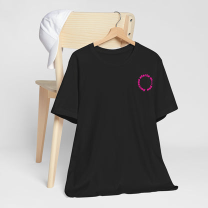 Success Starts With You Pink Baumwoll T-Shirt