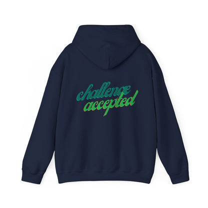 challenge accepted Schreibschrift Hoodie