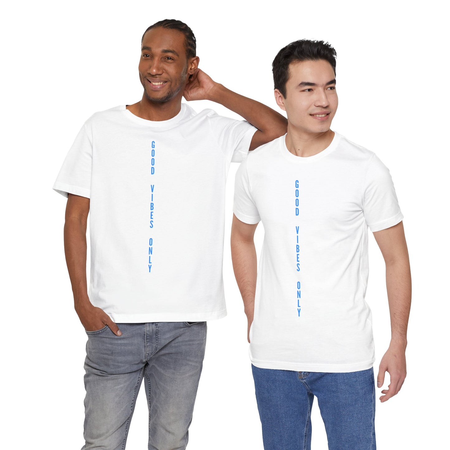 Good Vibes Only Blau Baumwoll T-Shirt