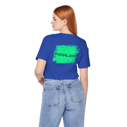 Fearless Baumwoll T-Shirt beidseitig bedruckt Grün