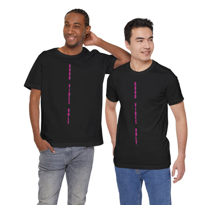 Good Vibes Only Pink Baumwoll T-Shirt
