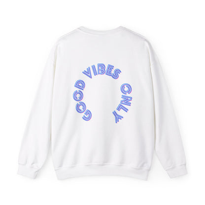 Good vibes only Neon Blau Backprint Sweatshirt