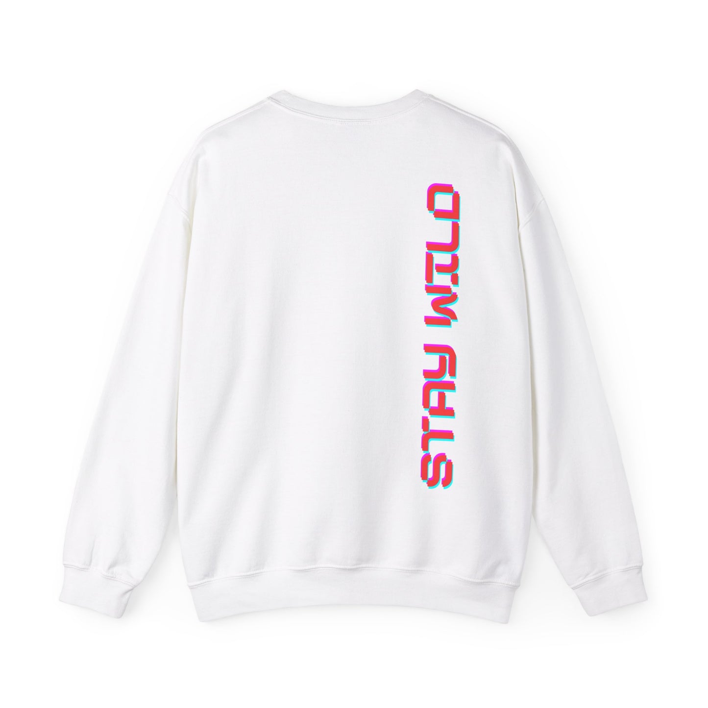 Stay Wild Neon Orange Backprint Sweatshirt