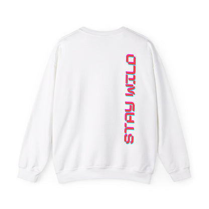 Stay Wild Neon Orange Backprint Sweatshirt