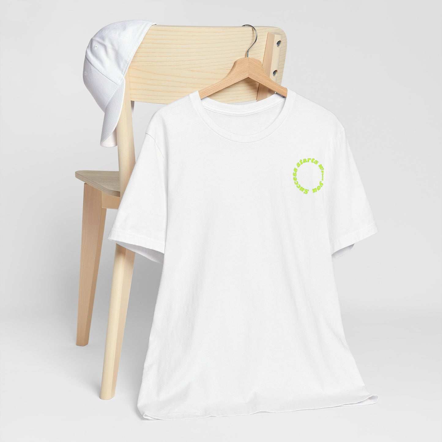 Success Starts With You Gelb Baumwoll T-Shirt