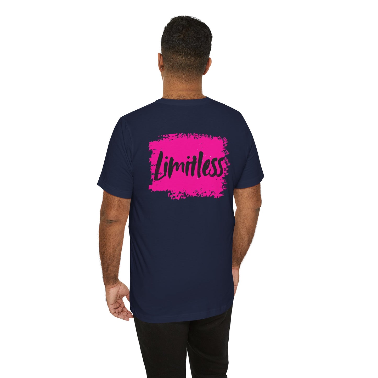 Limitless T-Shirt beidseitig bedruckt Pink