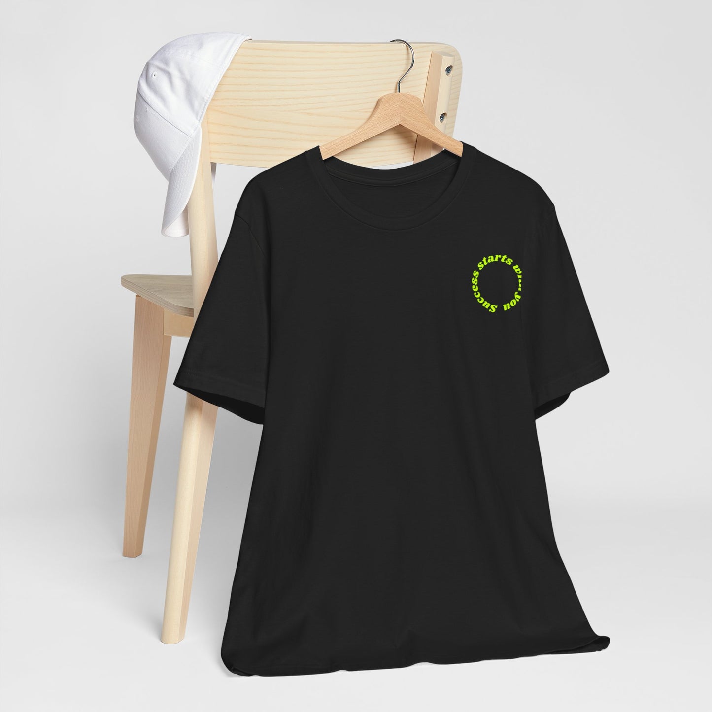 Success Starts With You Gelb Baumwoll T-Shirt