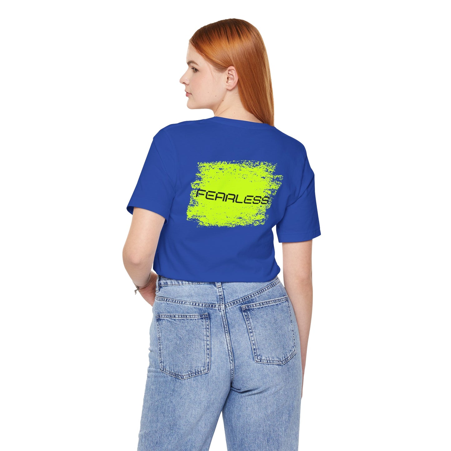 Limitless Baumwoll T-Shirt beidseitig bedruckt Gelb