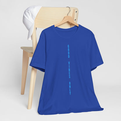 Good Vibes Only Blau Baumwoll T-Shirt