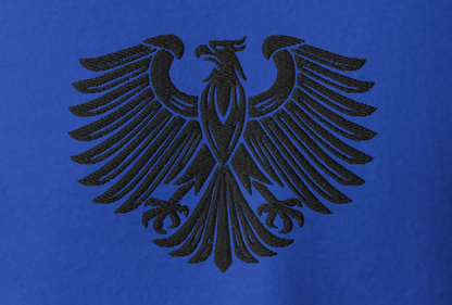 Gestickter schwarzer Adler Premium Hoodie