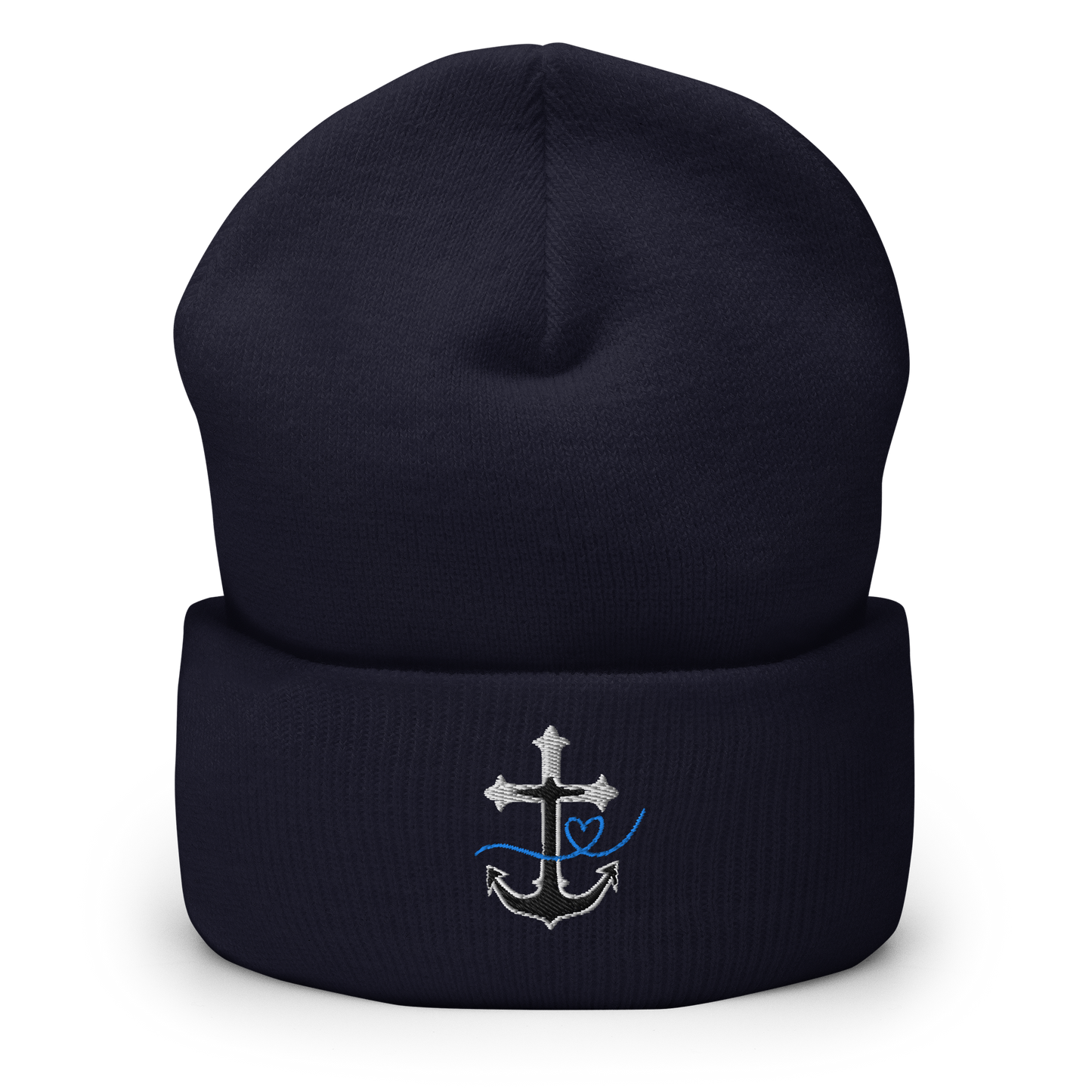 Glaube Liebe Hoffnung Stick Umgeschlagene Beanie
