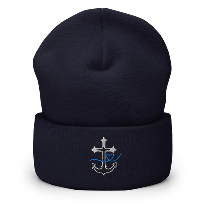 Glaube Liebe Hoffnung Stick Umgeschlagene Beanie