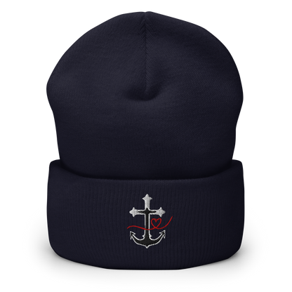 Glaube Liebe Hoffnung Stick Umgeschlagene Beanie